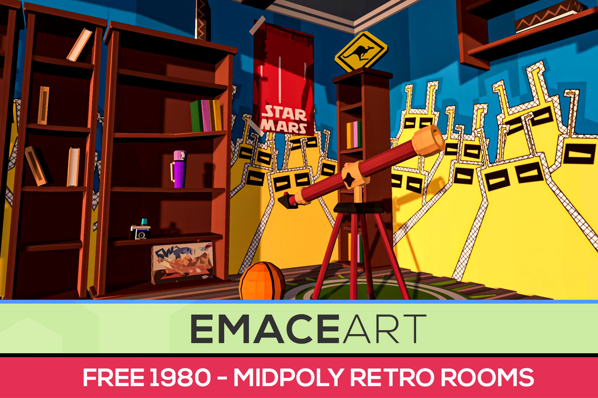 Free 1980 - MidPoly Retro Rooms