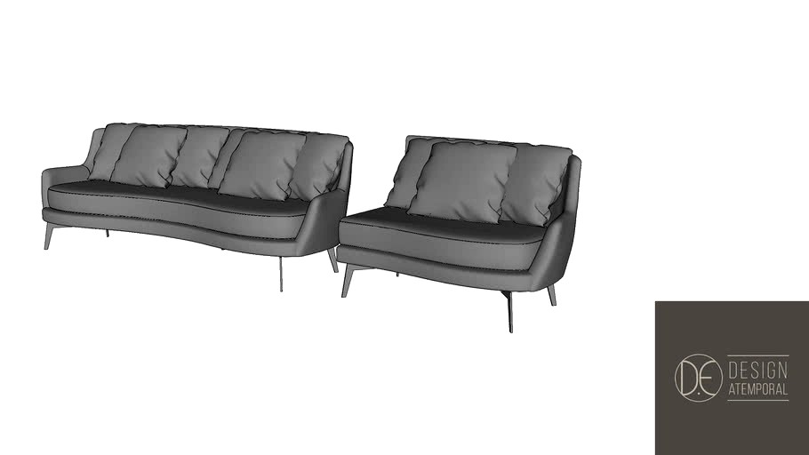 Sofá Villach 3d model