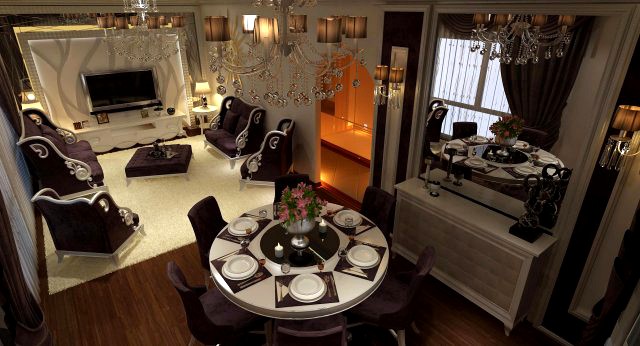HK Living Room3 Classic Royal 3D Model