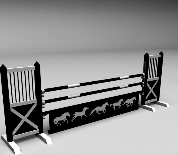 Horse jump obstacle 08 3D Model