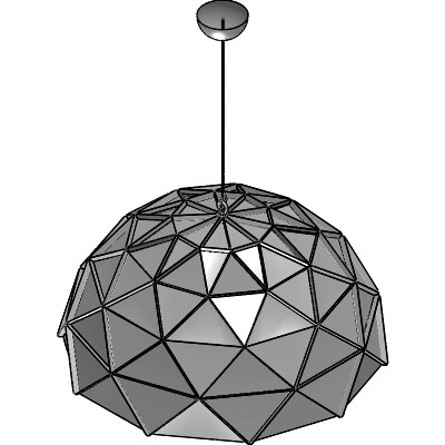 Sun Chandelier Gold Stainless Steel 100