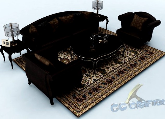 Sofa set 028 3D Model