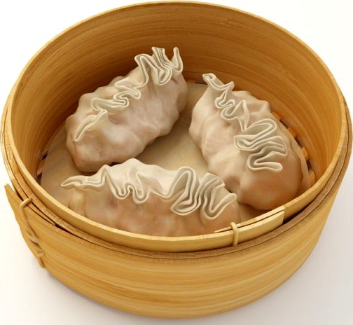 Shrimp Dumplings 3D Model