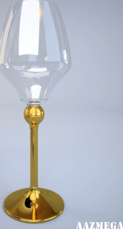 Zepter red wine glass 3D Model