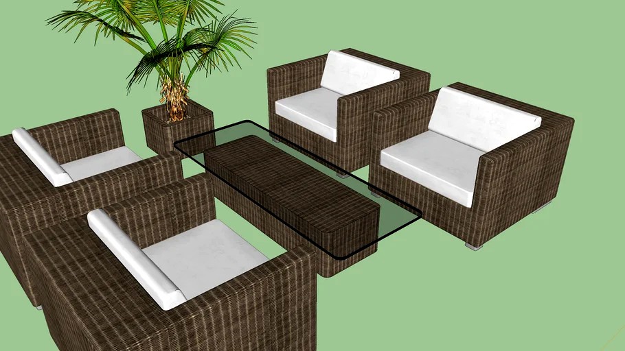 conjunto de sofas rustico