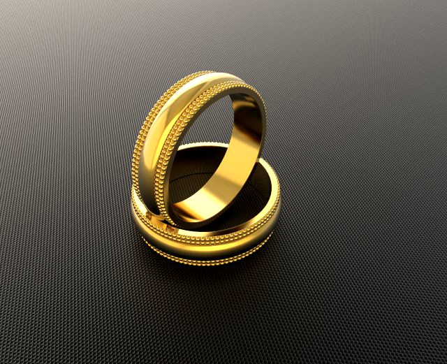 Engagement rings 3D Model