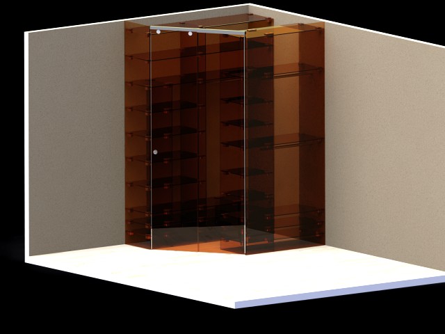 Glass wardrobe 10