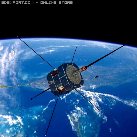 NASA FAST Satellite 3D Model