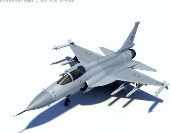 JF17thunder Low poly 3D Model