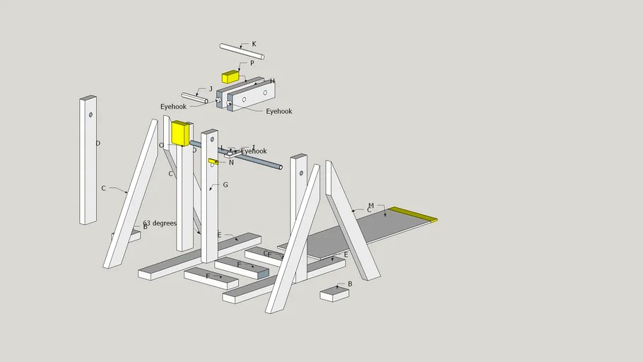 Trebuchet Project Modified Exploded