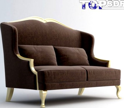 Classical Sofa 3D Model