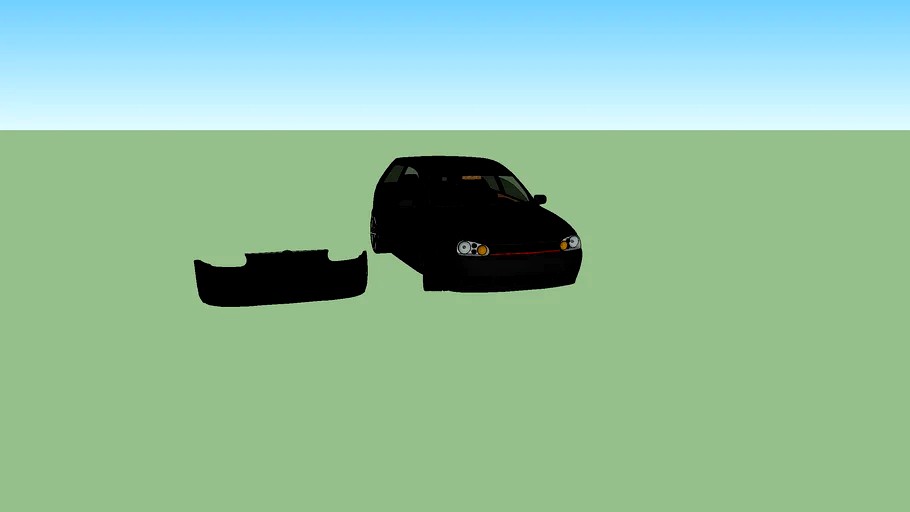 VW Golf mk4 GTI 3d model