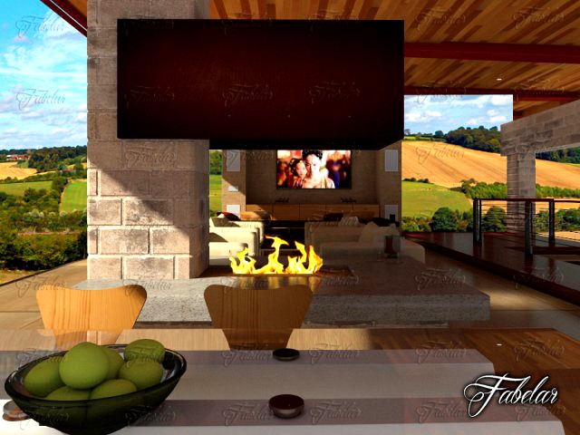 Living room 07 3D Model