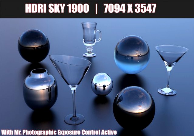 HDR 1900 Spherical Sky 3D Model