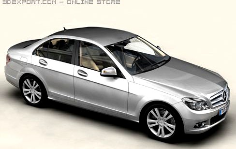 Mercedes C Class 2007 3D Model