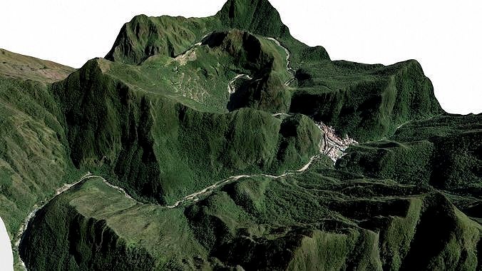 Mountain landscape Machu Picchu Peru