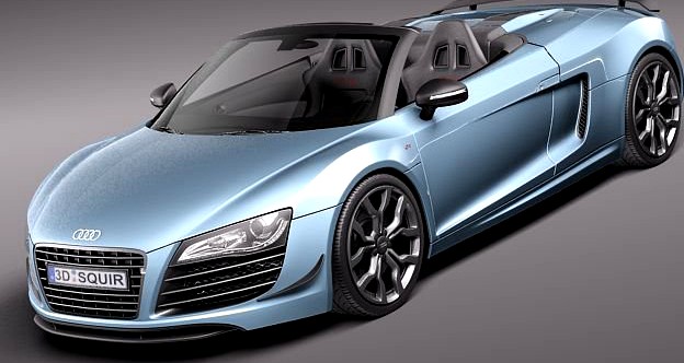 Audi R8 GT Spyder 2011 3D Model