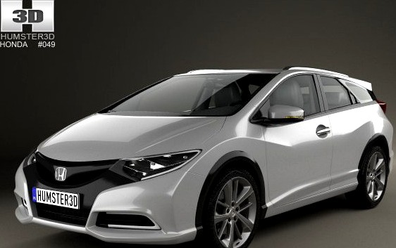 Honda Civic tourer 2013 3D Model