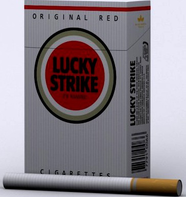 Lucky Strike Cigarettes Box 3D Model