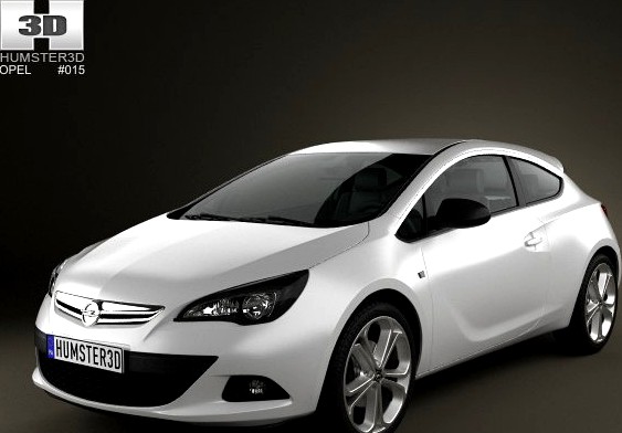 Opel Astra GTC 2012 3D Model