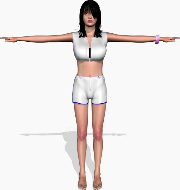 Sexy Girl Krishta 3D Model