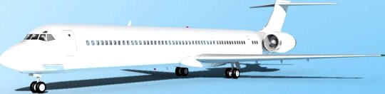 Falcon3D MD 80 Unmarked 3 3D Model