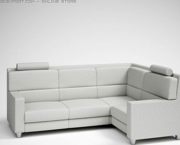 Modern Corner Sofa 26 3D Model