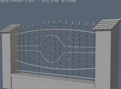 Fence for exterior visualization 3D Model