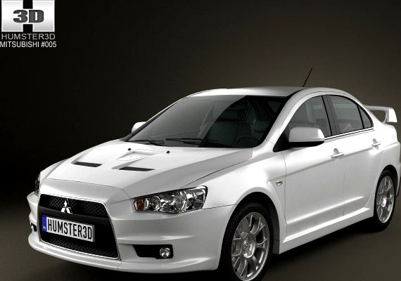 Mitsubishi Lancer Evolution X 3D Model