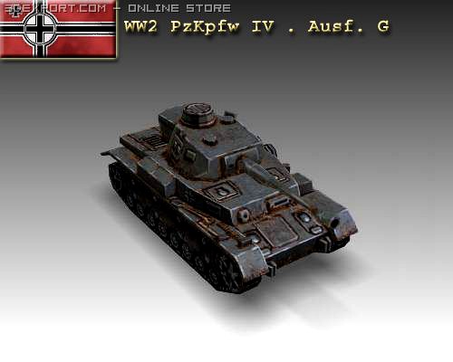 WW2 PzKpfw IV  Ausf G 3D Model