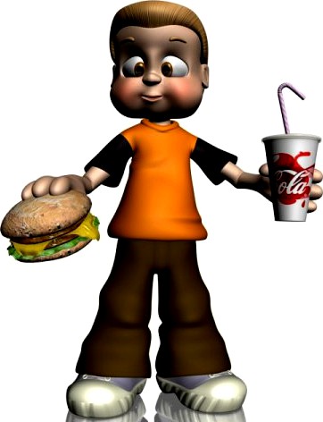 Cartoon Boy Rigged 3D Model