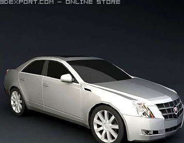 Cadillac CTS sedan 3d model car 3D Model