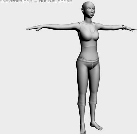 Femail body 3D Model