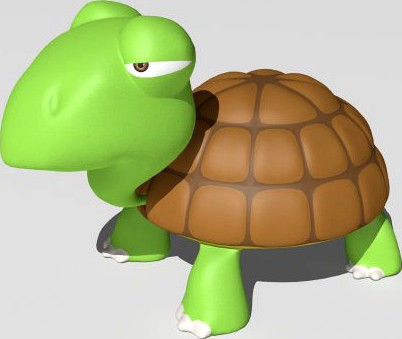 Cartoon turtle 3D Model