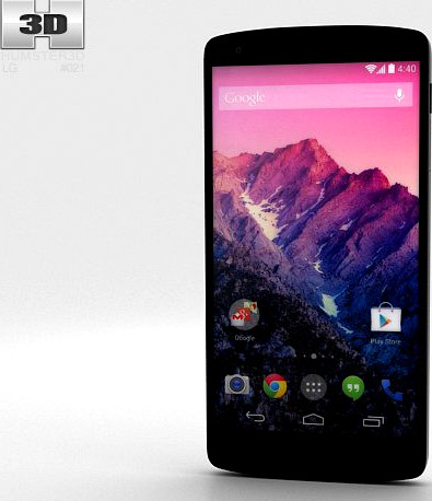 LG Nexus 5 White 3D Model