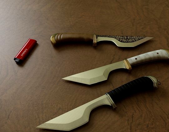 The original combat knife 3D Model