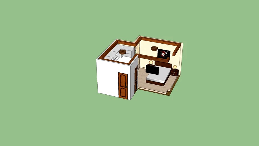 QUARTO E CLOSET RUSTICO