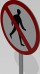 No pedestrians sign 3D Model