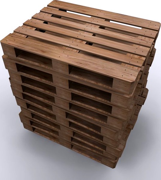 WOOD PALLETS 3D Model