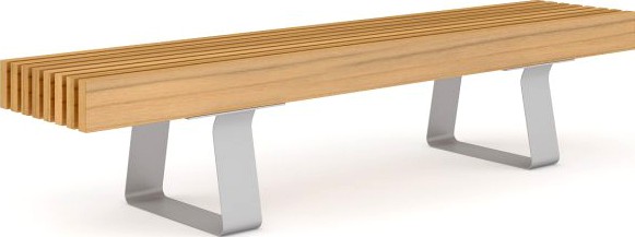 Wooden Bench 5 3D Model