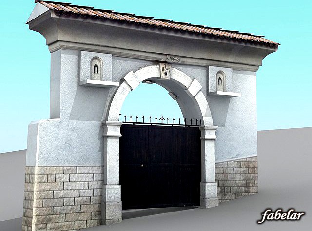 Villa main entrance 1 3D Model