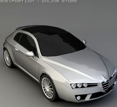 Alfa Romeo BRERA 3d model car 3D Model