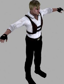 A man in a shirt 3D Model