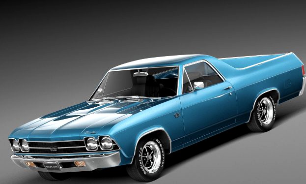 Chevrolet El Camino SS 1969 3D Model