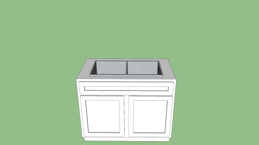 Shaker Style Base Cabinet 40': Sink