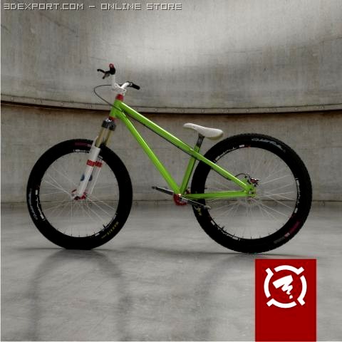 Zigzag streetdirt bicycle 3D Model