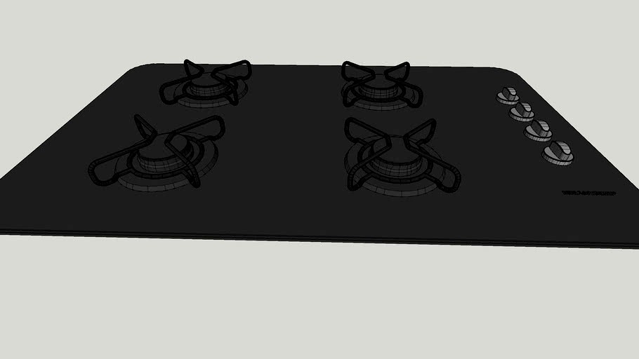Cooktop Brastemp 4 Bocas 3d model