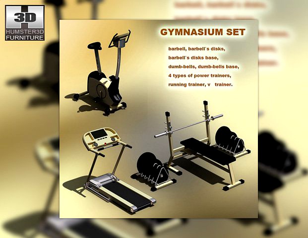 Gymnasium set 3D Model