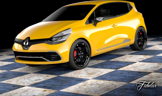 Renault Clio RS 2013 3D Model