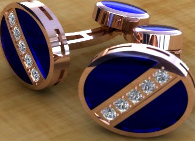 Cufflinks 3D Model